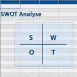 Prozessanalyse Excel Vorlage Inspiration Swot Analyse Matrix