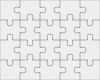 Puzzle Leere Vorlage Einzigartig Jigsaw Puzzle Leere Vorlage 4 X 5 20 Stück — Stockvektor