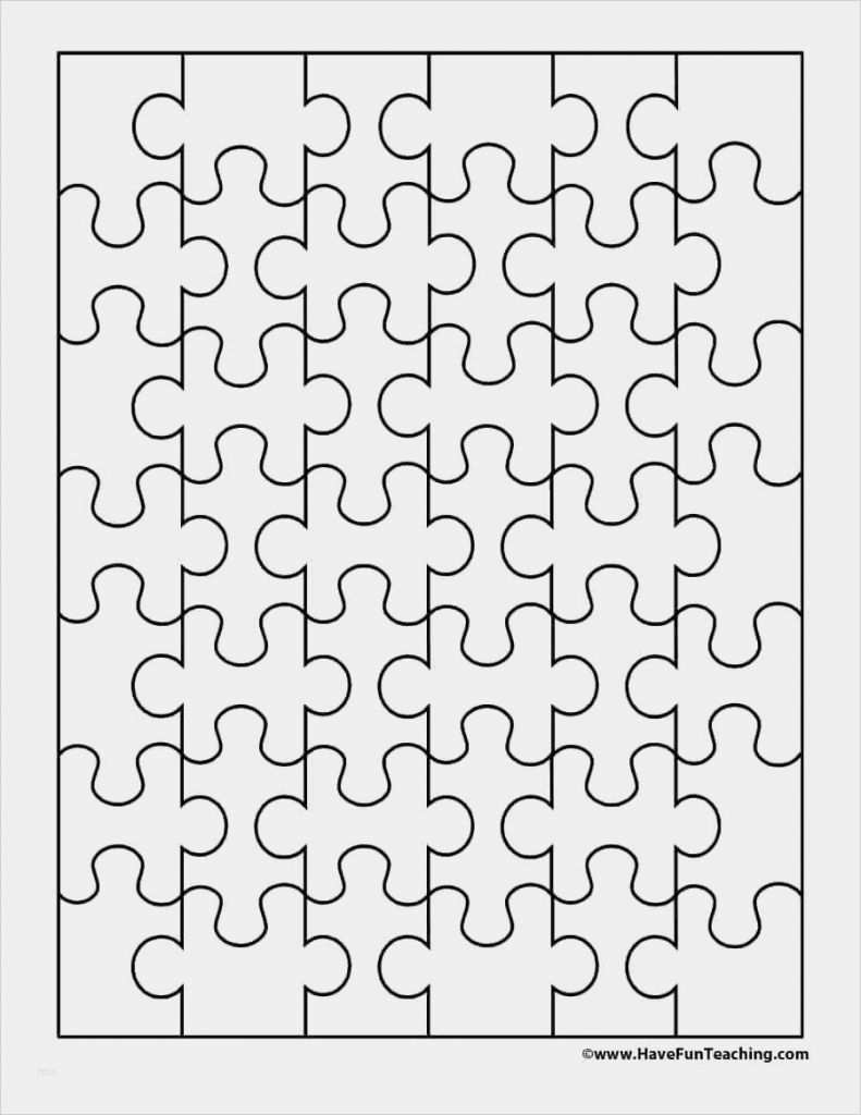 Puzzle Leere Vorlage Erstaunlich Schön Einzelne Puzzleteil Vorlage Zeitgenössisch