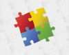 Puzzle Leere Vorlage Wunderbar Leere Puzzle Vorlage Hintergrund — Stockfoto © I3alda