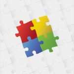 Puzzle Leere Vorlage Wunderbar Leere Puzzle Vorlage Hintergrund — Stockfoto © I3alda