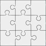 Puzzle Muster Vorlage Elegant Puzzle Stücke Vektor Vorlage 9 Stock Vektor Art Und Mehr