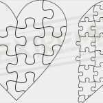 Puzzle Vorlage Kostenlos Ausdrucken Neu Heart Jigsaw Puzzle Template Collection Dxf Eps Svg Zip