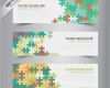 Puzzle Vorlage Vektor Angenehm Banner Vorlage Mit Bunten Puzzle