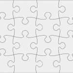 Puzzle Vorlage Vektor Angenehm Puzzle Blankovorlage Leicht Zu Bearbeiten Stock Vektor Art