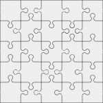 Puzzle Vorlage Vektor Erstaunlich Gemütlich Einzelne Puzzleteil Vorlage Zeitgenössisch