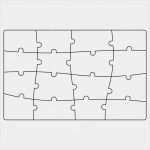 Puzzle Vorlage Vektor Fabelhaft Puzzle Puzzle Vorlage — Stockvektor © Panya