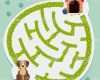 Puzzle Vorlage Vektor Genial Puzzle Spiel Vorlage Mit Hund Und Hundehütte Stock Vektor