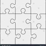 Puzzle Vorlage Vektor Großartig Puzzle Template 9 Pieces Vector Stock Vektorgrafik