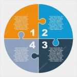 Puzzle Vorlage Vektor Inspiration Vier Schritte Vektor Puzzle Infografik Vorlage