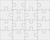 Puzzle Vorlage Vektor Luxus Puzzle Blankovorlage Leicht Zu Bearbeiten Stock Vektor Art