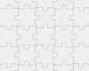 Puzzle Vorlage Vektor Süß Komplette Puzzle Vektorgrafik