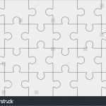 Puzzle Vorlage Word Schön Jigsaw Puzzle Blank Template 6x4 Elements Stock Vector