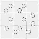 Puzzle Word Vorlage Erstaunlich Printable 9 Piece Jigsaw Puzzle Template Printable