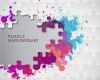 Puzzle Word Vorlage Genial Color Ink Puzzle Background Vector Background Free Vector