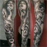 Realistic Tattoo Vorlagen Erstaunlich Black and Grey Realistic Sleeve by Meyerviktor