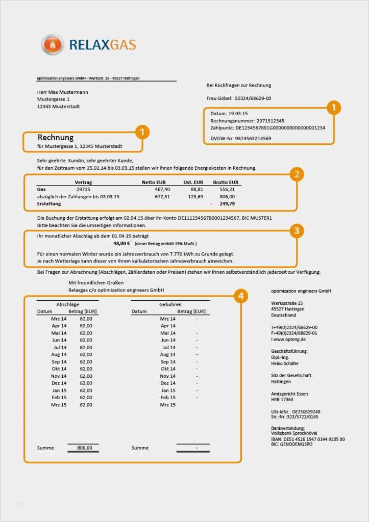 Rechenschaftsbericht Verein Vorlage Luxus Die Relaxgas Rechnung Einfach Erklärt