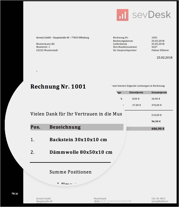 Rechnung Kleinunternehmer Vorlage Word Erstaunlich Rechnungsvorlage Für Word & Excel En Kostenlos