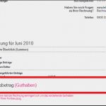Rechnung Mit Gutschrift Verrechnen Vorlage Hübsch Telekom Gutschrift Auf Buchungskonto