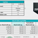 Rechnung Vermietung Vorlage Wunderbar Kostenlose Abschreibungsvorlage In Excel Mit Anleitung