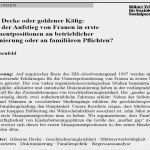 Reflexion Schreiben Vorlage Wunderbar Ende Einer Genderphantasie Die „gläserne Decke“ In