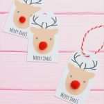 Rentier Basteln Vorlage Süß Anhänger Für Weihnachten Basteln Rudolf Rentier • Minidrops