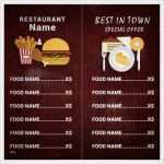 Restaurant Beschreibung Vorlage Luxus Restaurant Menü Vorlage