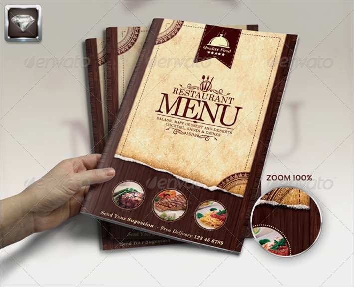 Restaurant Beschreibung Vorlage Wunderbar Vintage Speisekartenvorlage Für Shop