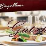 Restaurant Gutschein Vorlage Gut Service BÜrgerklause