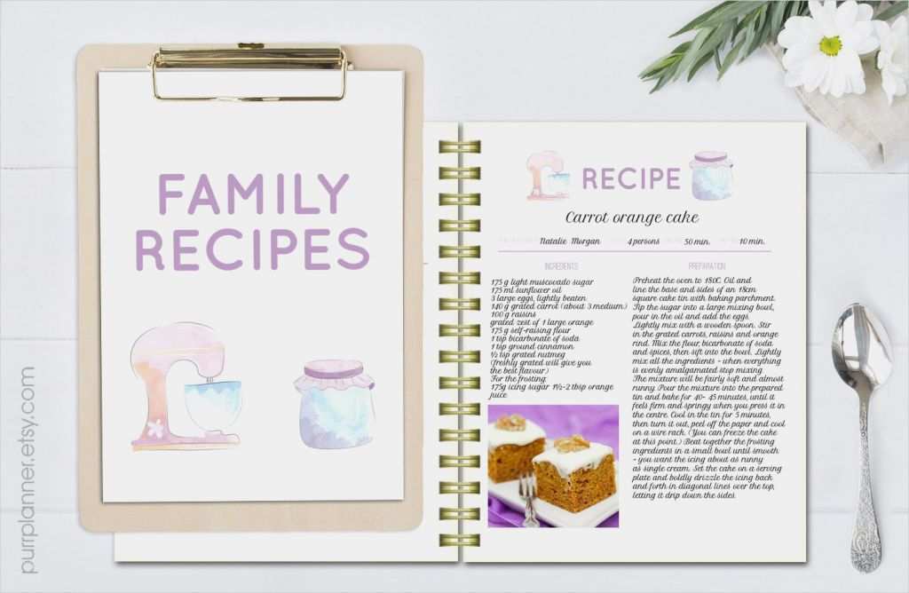 Rezept Vorlage Word Bewundernswert Rezept Vorlage Editierbare Kochbuch Doc Vorlage Druckbare