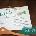 Rezeptkarten Vorlagen Download Angenehm Freebies