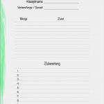 Rezeptkarten Vorlagen Download Angenehm Rezeptvorlagen Im Watercolor Design