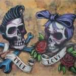 Rockabilly Tattoo Vorlagen Erstaunlich Love This D Rockabilly Couple Tattoo Design