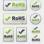 Rohs Konformitätserklärung Vorlage Gut Satz Von Rohs Konformen Zertifikat Zeichen — Stockvektor