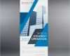 Roll Up Design Vorlagen Angenehm Blau Business Roll Up Standee Banner Template Design