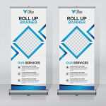 Roll Up Design Vorlagen Erstaunlich Roll Up Banner Design Template Vertical Abstract