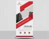 Roll Up Vorlage Elegant Red Kreative Roll Up Banner Vorlage