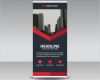 Roll Up Vorlage Indesign Gut Schwarz Rot Kreative Roll Up Banner Vorlage