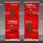 Roll Up Vorlage Photoshop Genial Frohe Weihnachten2019 Vertikale Bannerdesign Rollup Banner