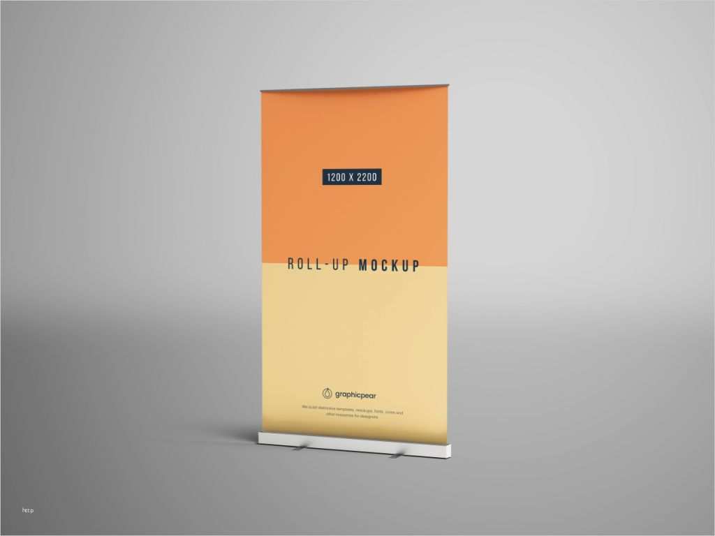Roll Up Vorlage Photoshop Genial Shop Rollup Mockup