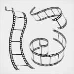 Roll Up Vorlage Photoshop Süß Coleção De Tira De Filme Vetorial 3d