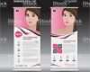 Roll Up Vorlage Schön Rosa Rollup Banner Vorlage Stehen Kosmetik Geschäft