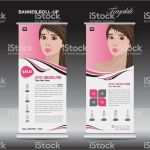 Roll Up Vorlage Schön Rosa Rollup Banner Vorlage Stehen Kosmetik Geschäft