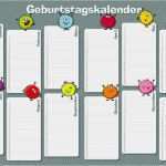 Rub Powerpoint Vorlage Hübsch Kalender Geburtstagskalender Zappelmonster Din A