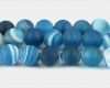 Rückenschilder Breit Vorlage Beste Natürliche Streifen Achat Perlen Kugel Matte Blau 6mm