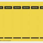 Rückenschilder Leitz Schmal Vorlage Erstaunlich Leitz ordner Rückenschilder Gelb 39x191mm 150et
