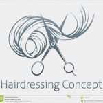 Salonkonzept Friseur Vorlage Erstaunlich Friseur Scheren Konzept Vektor Abbildung Bild Von Scissor