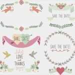 Save the Date Email Vorlage Kostenlos Schön Wedding Flora Vintage Laurel Wreath Elements Illustration