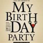 Save the Date Geburtstag Vorlage Schön Typografie Geburtstagskarte Design Vorlage Hintergrund