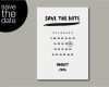 Save the Date Kalender Vorlage Best Of Einladungskarten Save the Date Karte Brush